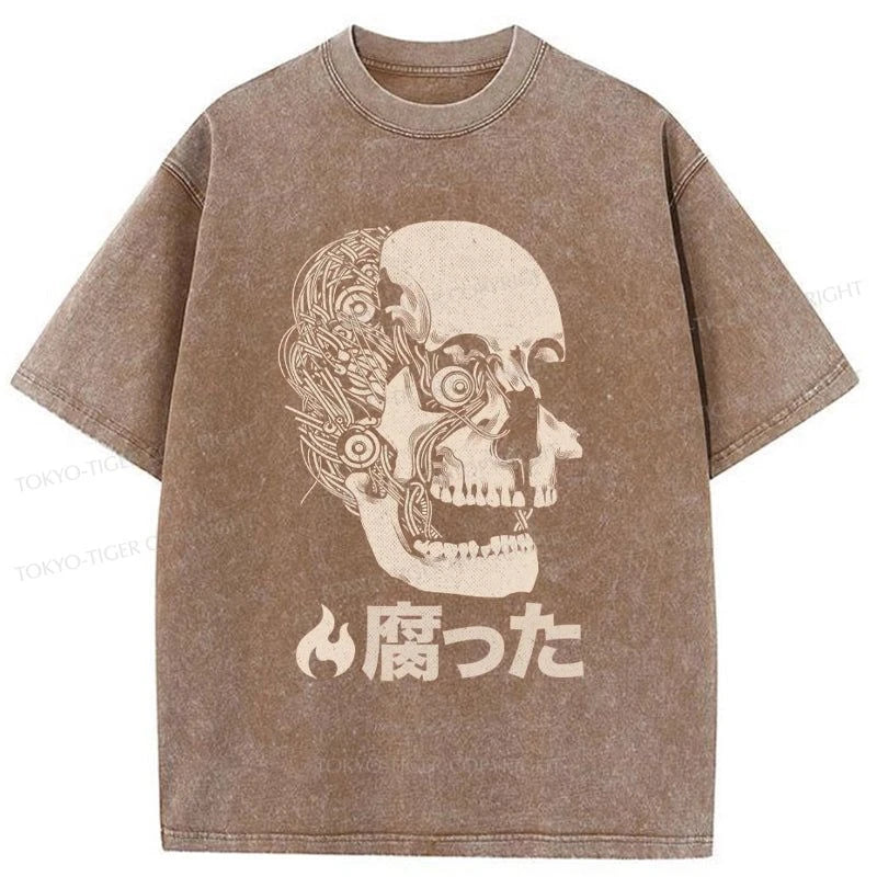 Tokyo-Tiger The Killing Of Skull Washed T-Shirt