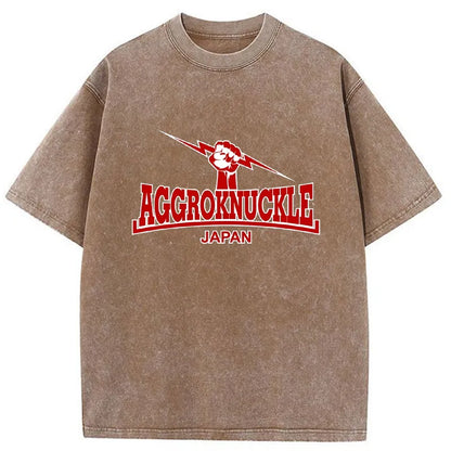 Tokyo-Tiger AGGROKNUCKLE Japan Washed T-Shirt