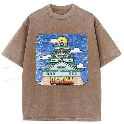 Tokyo-Tiger Osaka Castle Park Washed T-Shirt