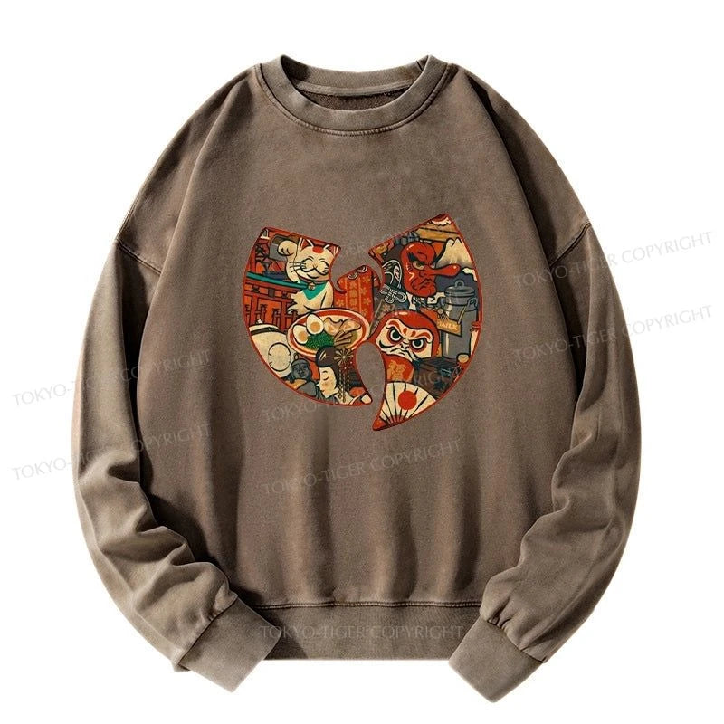 Tokyo-Tiger Wutang Clan Japanese Washed Sweatshirt