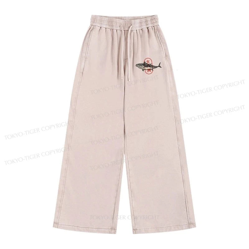 Tokyo-Tiger Oyashima Sushi Logo Washed Sweatpants