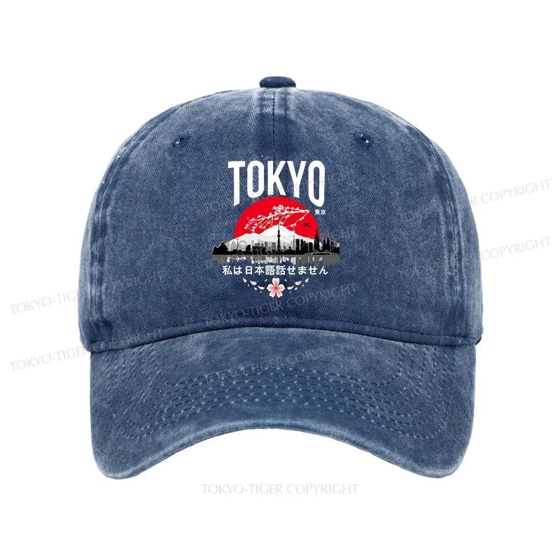 Tokyo-Tiger I don’t speak Japanese Washed Cap