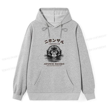 Tokyo-Tiger The Macaque Monkey In The Bath Japanese Classic Hoodie