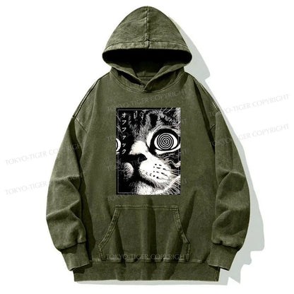 Tokyo-Tiger Scary Cat Japan Washed Hoodie