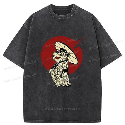 Tokyo-Tiger Frog Monster Washed T-Shirt