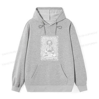 Tokyo-Tiger Sayagata Buddha Graphic Classic Hoodie