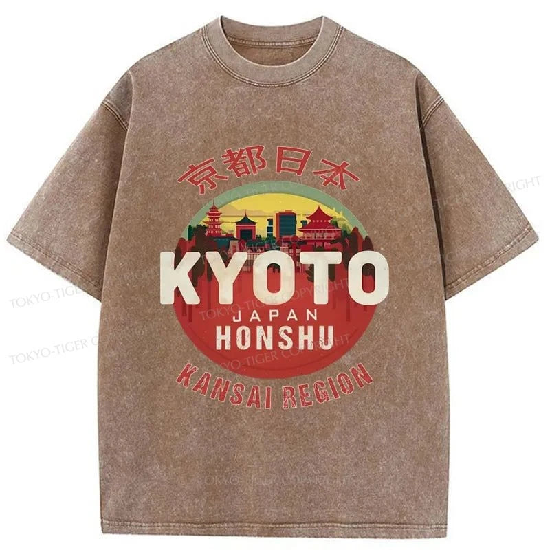 Tokyo-Tiger Travel Tokyo Japan Washed T-Shirt