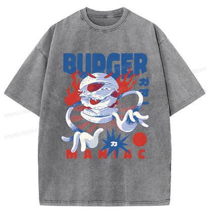 Tokyo-Tiger Burger Monster Washed T-Shirt