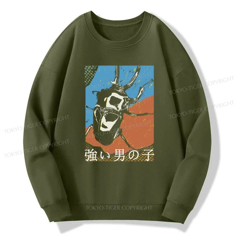 Tokyo-Tiger Strong Beetle Japanese Sweatshirt