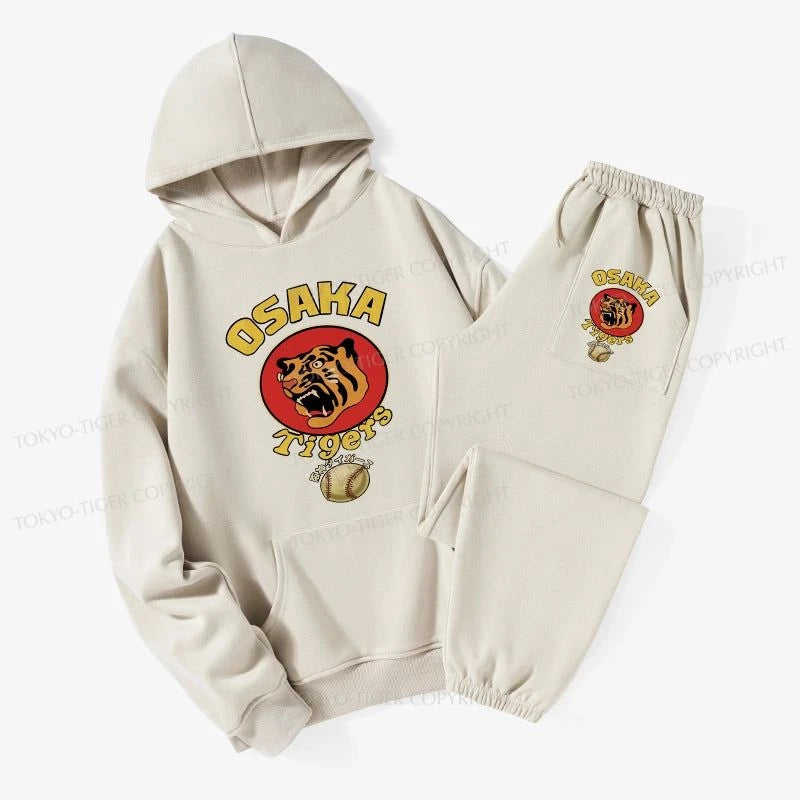 Tokyo-Tiger Osaka Tiger Baseball Fleece Lined Hoodie Set