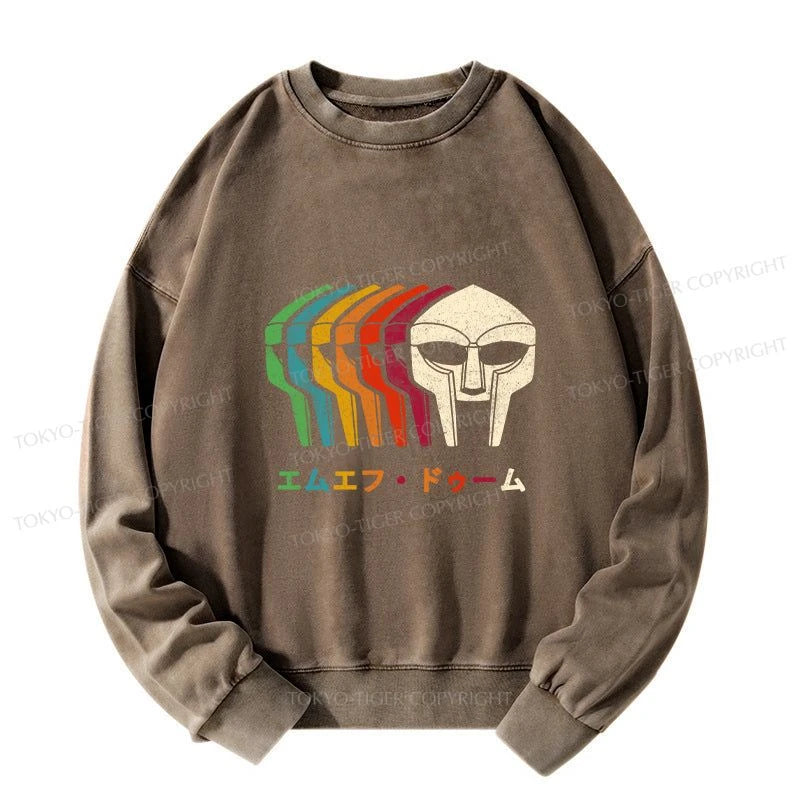 Tokyo-Tiger Retro MF Doom Washed Sweatshirt