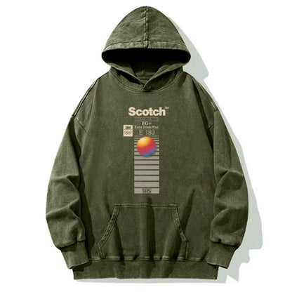 Tokyo-Tiger VHS Scotch E180 Washed Hoodie