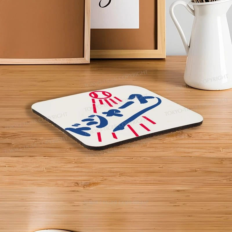 Tokyo-Tiger LA Dodgers Japanese Logo Coaster