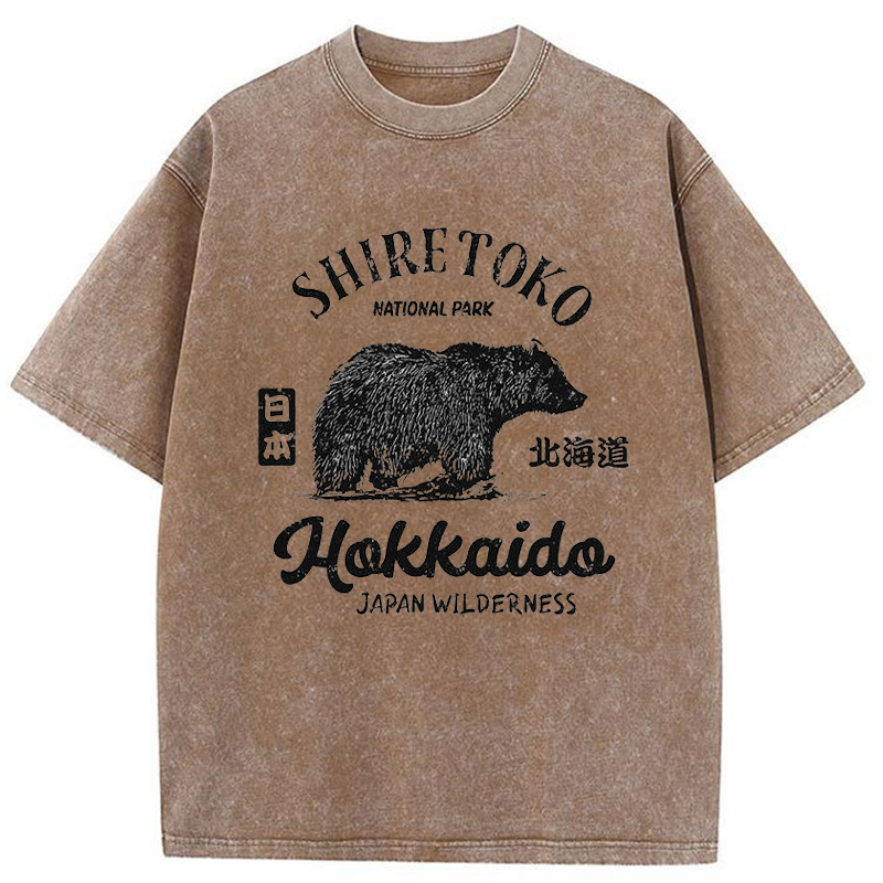 Tokyo-Tiger Japanese Bear Washed T-Shirt