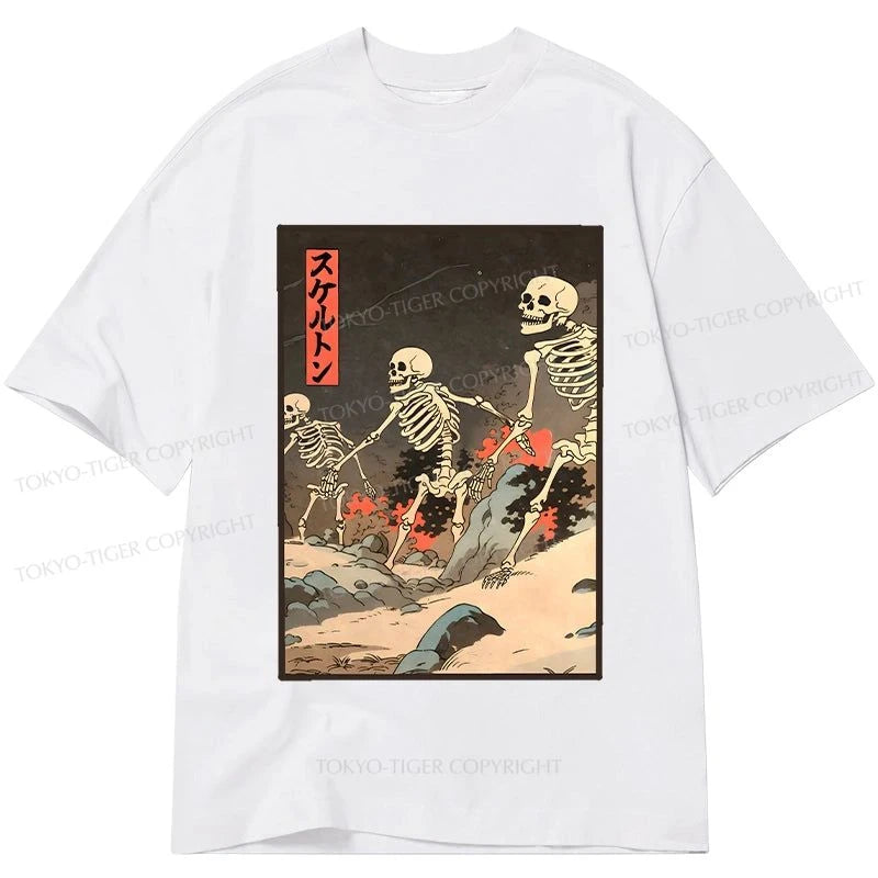 Tokyo-Tiger Japanese Rising Skeletons Classic T-Shirt