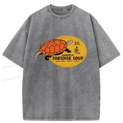 Tokyo-Tiger Japanese Tortoise Soup Washed T-Shirt