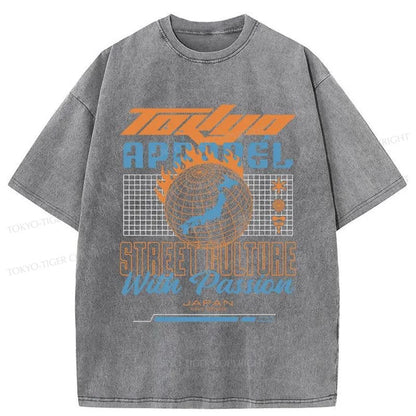 Tokyo-Tiger Tokyo Street Culture Washed T-Shirt