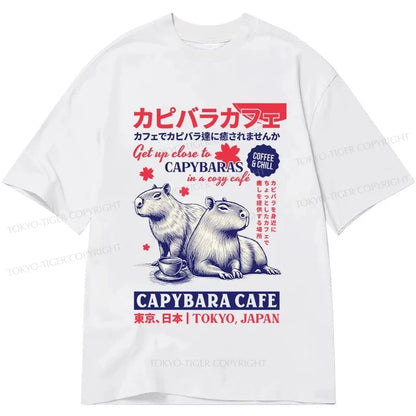 Tokyo-Tiger Tokyo Japan Capybara Cafe Classic T-Shirt