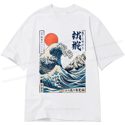 Tokyo-Tiger Ukiyo-e Ocean Waves Japan Classic T-Shirt