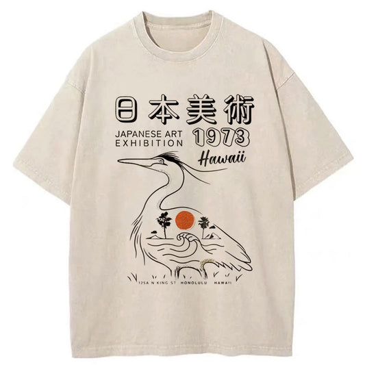 Tokyo-Tiger Japanese Pop Art Vintage Washed T-Shirt