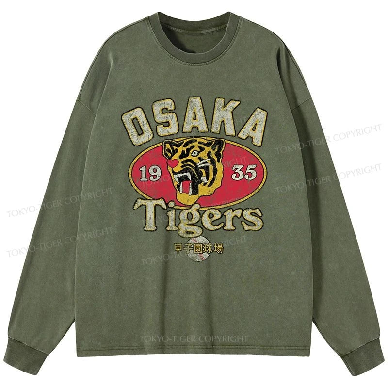 Tokyo-Tiger Osaka Tigers 1935 Washed Long Sleeve T-Shirt