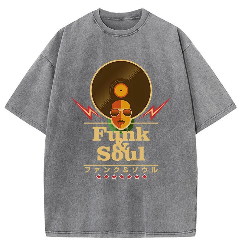 Tokyo-Tiger Funk Soul Music Japan Washed T-Shirt