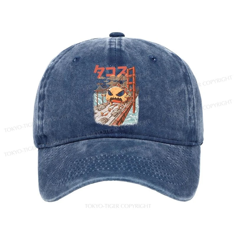 Tokyo-Tiger The Great Taco Kaiju Japanese Washed Cap