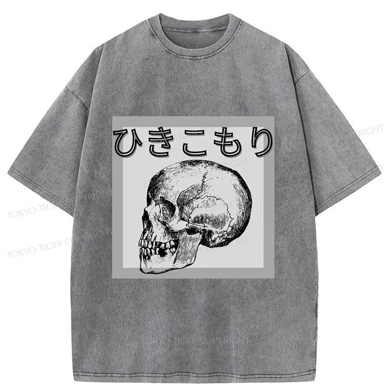 Tokyo-Tiger A Decadent Skeleton Washed T-Shirt