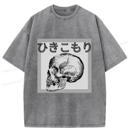 Tokyo-Tiger A Decadent Skeleton Washed T-Shirt