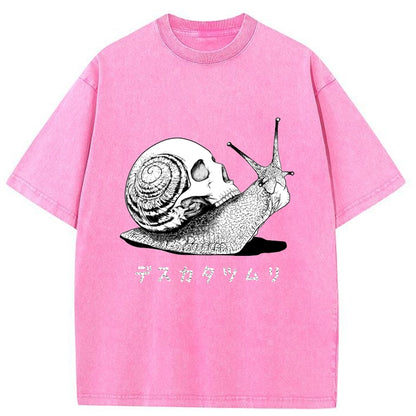 Tokyo-Tiger Death Snail Manga Washed T-Shirt