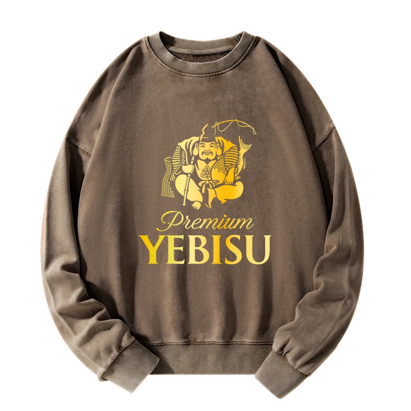 Tokyo-Tiger Yebisu Beer Golden Washed Sweatshirt