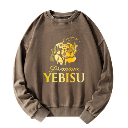 Tokyo-Tiger Yebisu Beer Golden Washed Sweatshirt