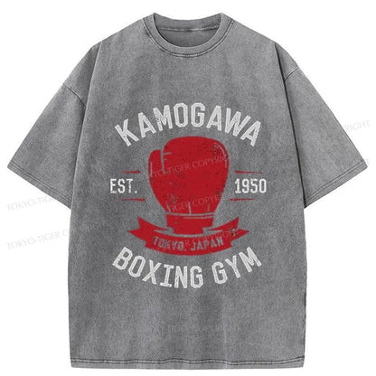 Tokyo-Tiger Kamogawa Boxing Gym Washed T-Shirt