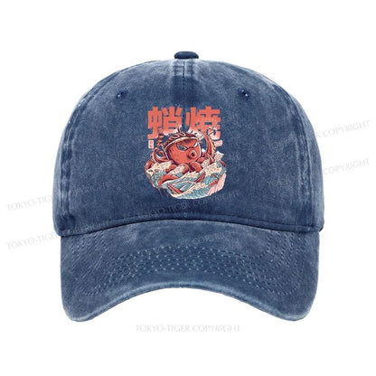 Tokyo-Tiger The Great Wave Takoyaki Japanese Washed Cap