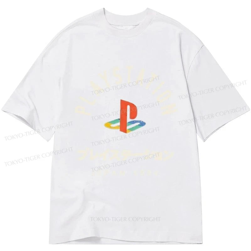 Tokyo-Tiger PlayStation Logo Japan Classic T-Shirt