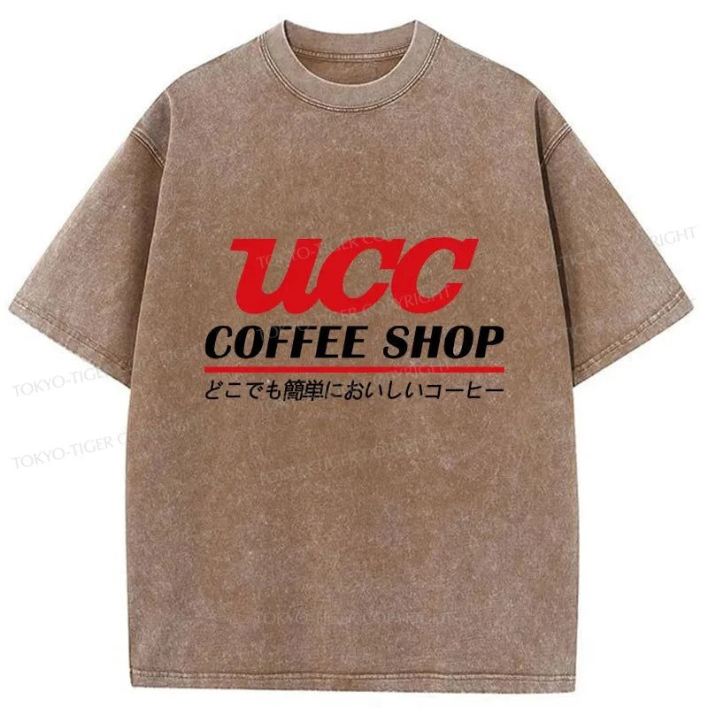 Tokyo-Tiger UCC Ueshima Coffee Washed T-Shirt