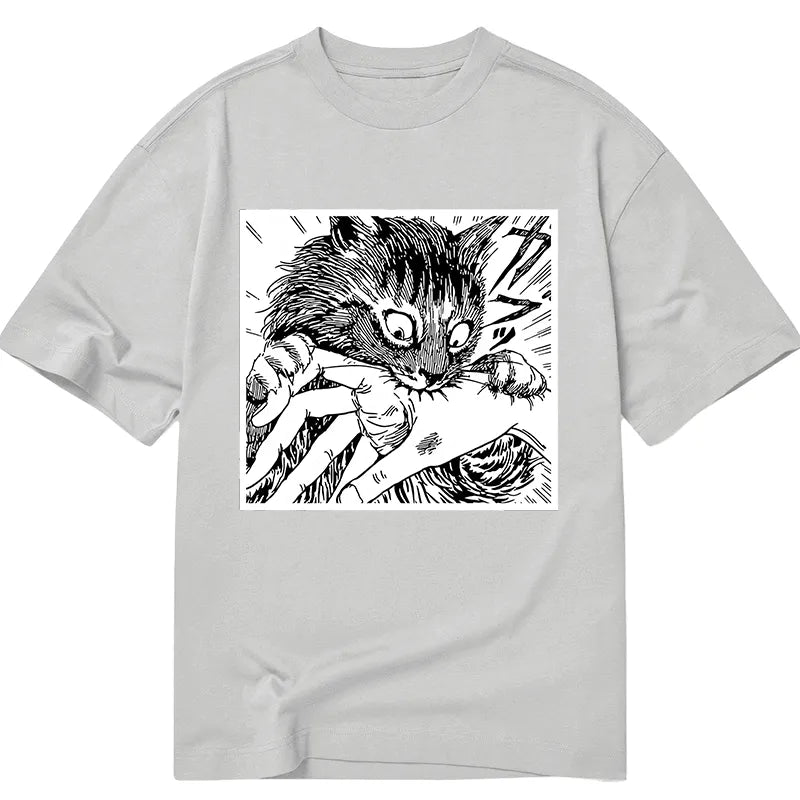 Tokyo-Tiger Creepy Cat Anime Horror Anteater Classic T-Shirt