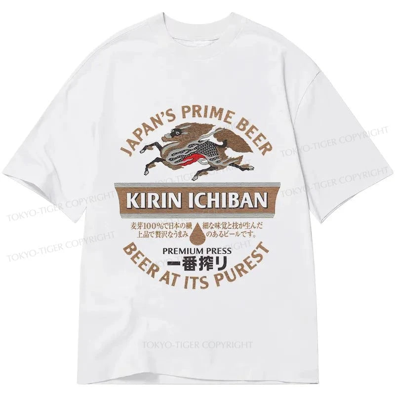 Tokyo-Tiger Kirin Ichiban Beer Japan Classic T-Shirt