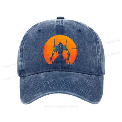 Tokyo-Tiger Robot Warrior Vintage Washed Cap