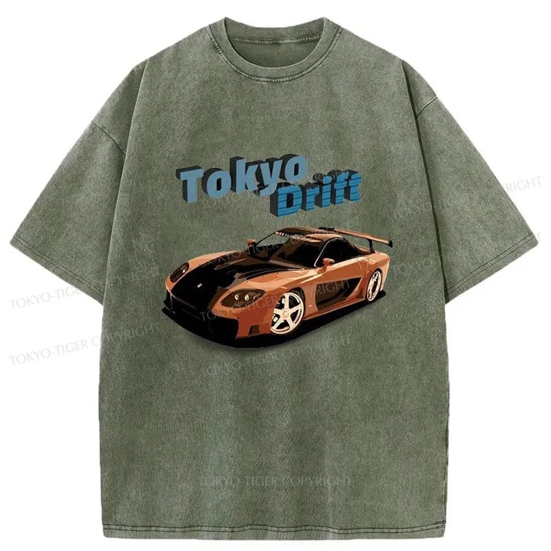 Tokyo-Tiger Fast And Furious-Tokyo Drift Washed T-Shirt