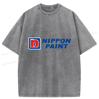 Tokyo-Tiger Nippon Paint Logo Washed T-Shirt