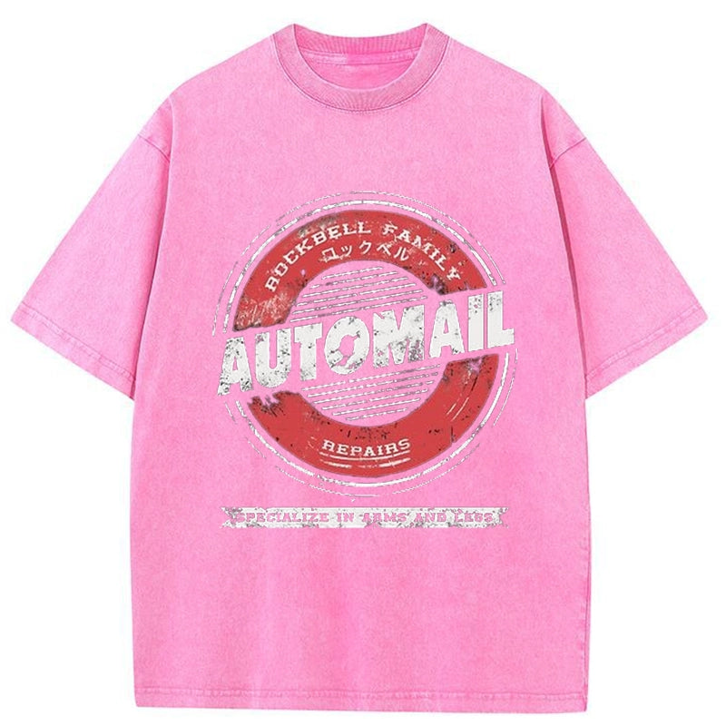Tokyo-Tiger Automail Specialize In Arms Washed T-Shirt