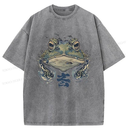 Tokyo-Tiger Scary Frog Japan Washed T-Shirt