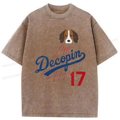 Tokyo-Tiger Shohei Ohtani's Dog "Decopin (Decoy)" Washed T-Shirt