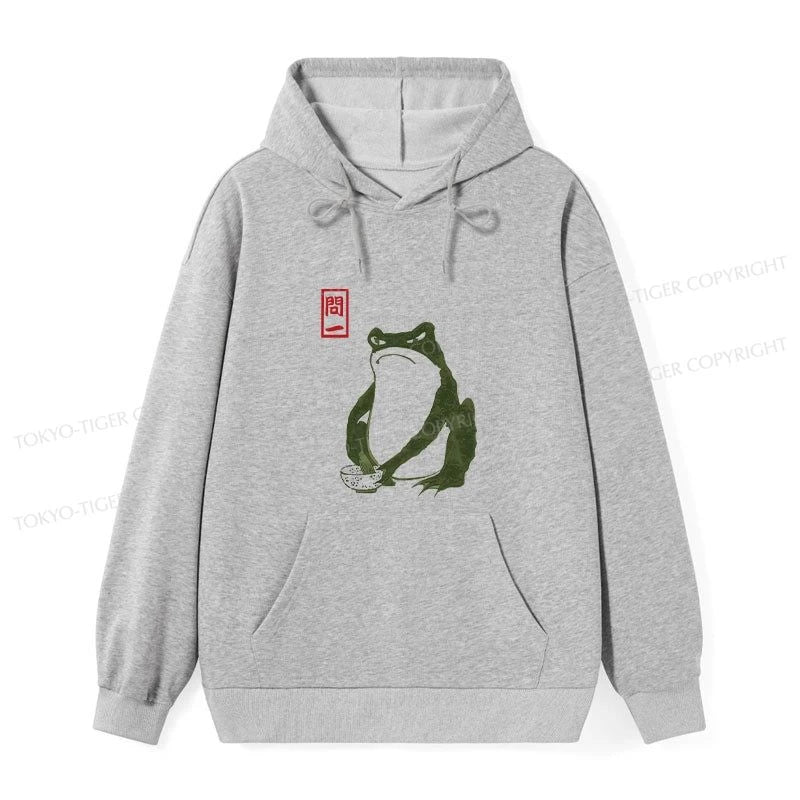 Tokyo-Tiger Woodblock Print Frog Classic Hoodie