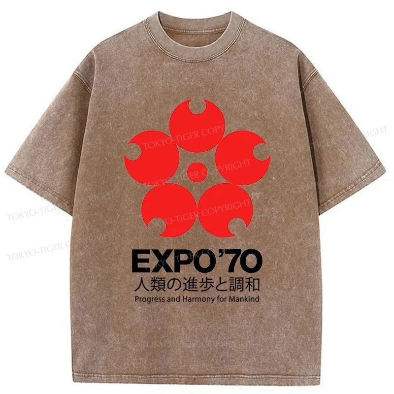 Tokyo-Tiger World Expo'70 Washed T-Shirt