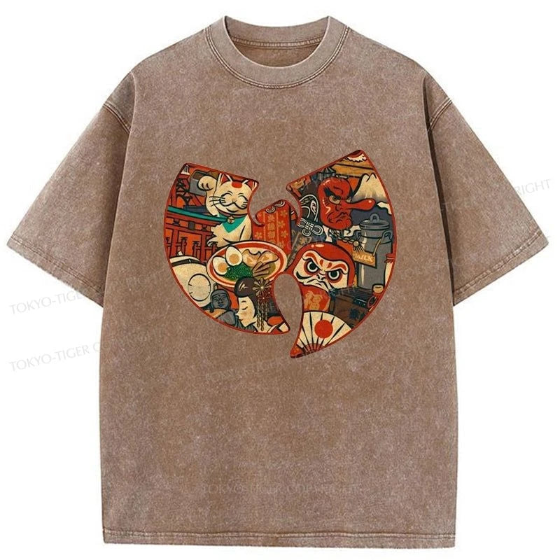 Tokyo-Tiger Wutang Clan Japanese Washed T-Shirt