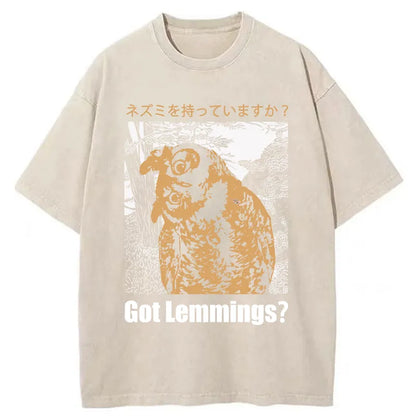 Tokyo-Tiger Do You Have Lemmings Japanese Washed T-Shirt