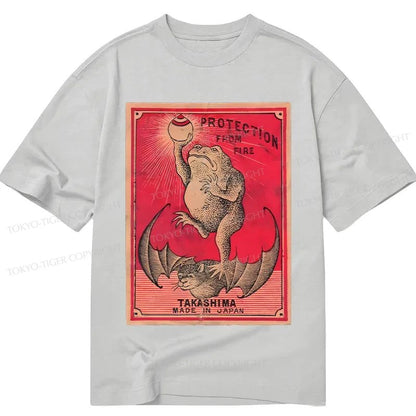 Tokyo-Tiger Japanese Matches Frog & Bat Classic T-Shirt