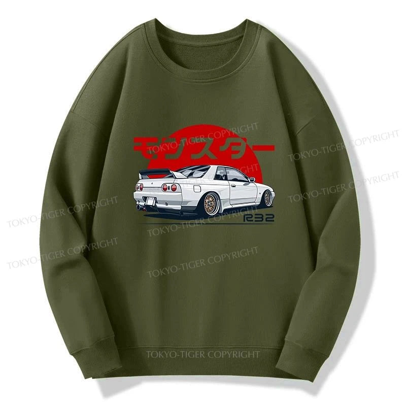 Tokyo-Tiger Monster. Skyline R32 GTR Sweatshirt